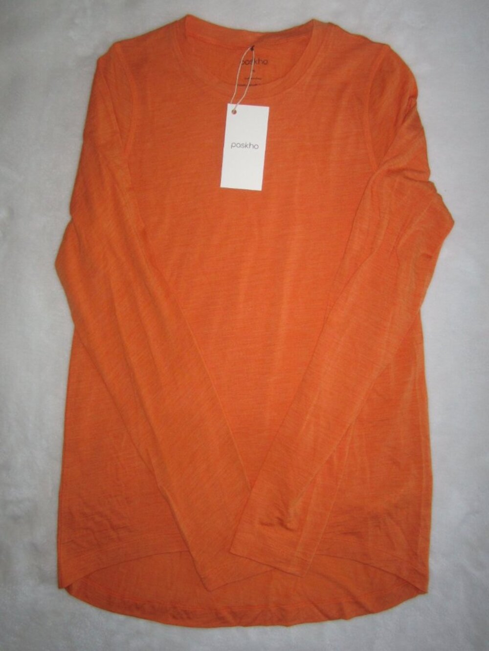 NWT PASKHO 100% Merino Wool Super Fine Knit Crewneck Top Shirt Men’s Medium